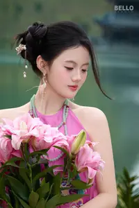 Traditional Vietnamese Beauty A Muse by the Ancient Lake Serene Charm - image 11