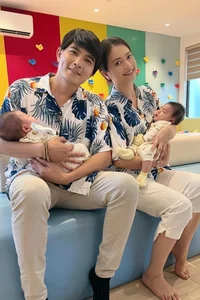 Kieu Anh and Quang Su Spark Excitement with Matching Outfits and Baby Photos - image 2