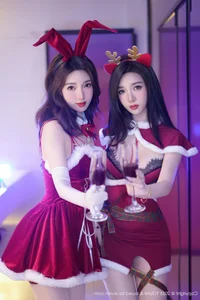 Elegant Twin Fashion Photography: Tao Zhi Yao Yao in YouMi Vol.1192 Collection – Stunning Aesthetic Portraits and High-Fashion Style Inspiration - image 23