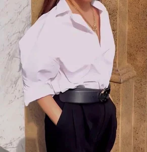 Timeless Elegance: 3 Ways to Style a White Shirt Inspired by Ho Ngoc Ha for Women Over 40 - image 2