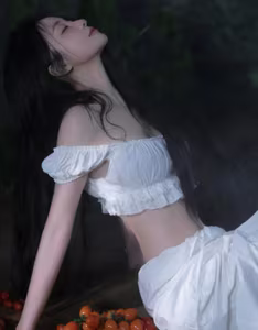 Jun Vu's New Photoshoot Goes Viral: Alluring Dewy Beauty with Cherry Tomatoes - image 2