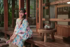 East Asian Charm: Graceful Beauty in Kimono - YiTuYu Art Language Vol.8631 KK Photo Series - image 26