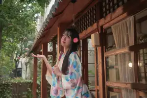 East Asian Charm: Graceful Beauty in Kimono - YiTuYu Art Language Vol.8631 KK Photo Series - image 3