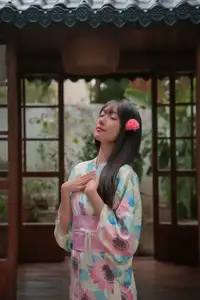 East Asian Charm: Graceful Beauty in Kimono - YiTuYu Art Language Vol.8631 KK Photo Series - image 6