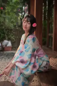 East Asian Charm: Graceful Beauty in Kimono - YiTuYu Art Language Vol.8631 KK Photo Series - image 4