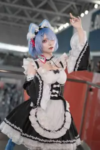 Coser Hua Qi Hana's Adorable Cat Rem Cosplay at Anime Carnival - image 18