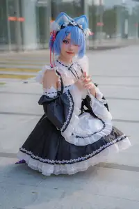 Coser Hua Qi Hana's Adorable Cat Rem Cosplay at Anime Carnival - image 22