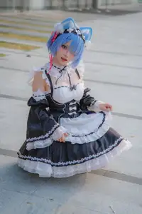 Coser Hua Qi Hana's Adorable Cat Rem Cosplay at Anime Carnival - image 10