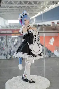 Coser Hua Qi Hana's Adorable Cat Rem Cosplay at Anime Carnival - image 24
