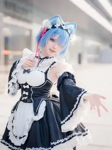 Coser Hua Qi Hana's Adorable Cat Rem Cosplay at Anime Carnival - image 27