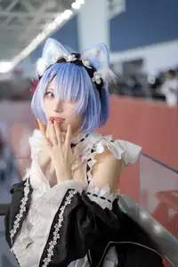 Coser Hua Qi Hana's Adorable Cat Rem Cosplay at Anime Carnival - image 38