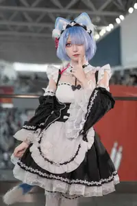 Coser Hua Qi Hana's Adorable Cat Rem Cosplay at Anime Carnival - image 13