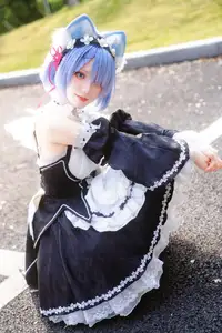 Coser Hua Qi Hana's Adorable Cat Rem Cosplay at Anime Carnival - image 30