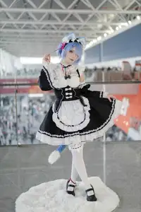 Coser Hua Qi Hana's Adorable Cat Rem Cosplay at Anime Carnival - image 34