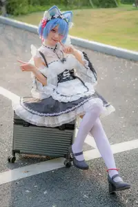 Coser Hua Qi Hana's Adorable Cat Rem Cosplay at Anime Carnival - image 21