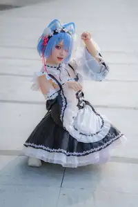 Coser Hua Qi Hana's Adorable Cat Rem Cosplay at Anime Carnival - image 35