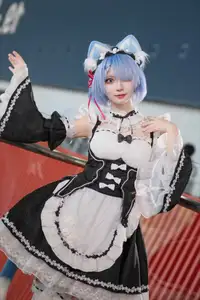 Coser Hua Qi Hana's Adorable Cat Rem Cosplay at Anime Carnival - image 41