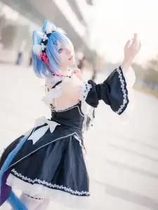 Coser Hua Qi Hana's Adorable Cat Rem Cosplay at Anime Carnival - image 7