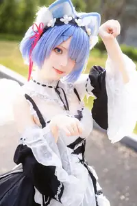 Coser Hua Qi Hana's Adorable Cat Rem Cosplay at Anime Carnival - image 37