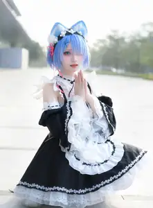 Coser Hua Qi Hana's Adorable Cat Rem Cosplay at Anime Carnival - image 32