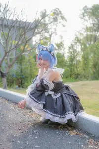 Coser Hua Qi Hana's Adorable Cat Rem Cosplay at Anime Carnival - image 16