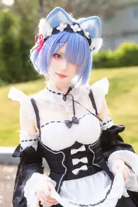 Coser Hua Qi Hana's Adorable Cat Rem Cosplay at Anime Carnival - image 26