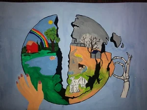 150+ Creative and Meaningful Green Earth Drawing Ideas for Inspiration - image 40
