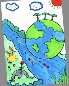 150+ Creative and Meaningful Green Earth Drawing Ideas for Inspiration - image 8