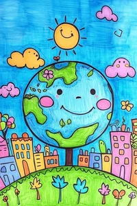 150+ Creative and Meaningful Green Earth Drawing Ideas for Inspiration - image 0