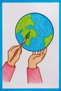 150+ Creative and Meaningful Green Earth Drawing Ideas for Inspiration - image 9