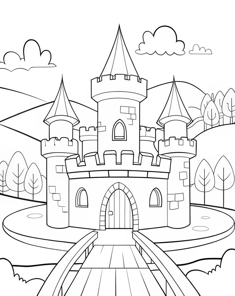 Magical Castle Coloring Pages: 188+ Enchanting Designs for Kids