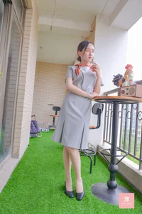 IESS Puhui Vol.069: Qing Ping in Professional Flight Attendant Style - image 0