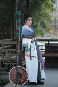 Elegant Traditional Chinese Aesthetic Photography: Art Language Vol.9375 Yi Zhan Bai Cha Qing Huan Collection - image 9