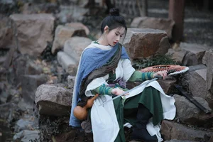Elegant Traditional Chinese Aesthetic Photography: Art Language Vol.9375 Yi Zhan Bai Cha Qing Huan Collection - image 4