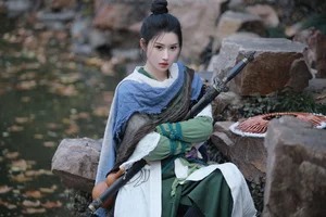 Elegant Traditional Chinese Aesthetic Photography: Art Language Vol.9375 Yi Zhan Bai Cha Qing Huan Collection - image 21