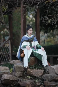 Elegant Traditional Chinese Aesthetic Photography: Art Language Vol.9375 Yi Zhan Bai Cha Qing Huan Collection - image 5