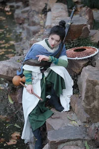 Elegant Traditional Chinese Aesthetic Photography: Art Language Vol.9375 Yi Zhan Bai Cha Qing Huan Collection - image 7