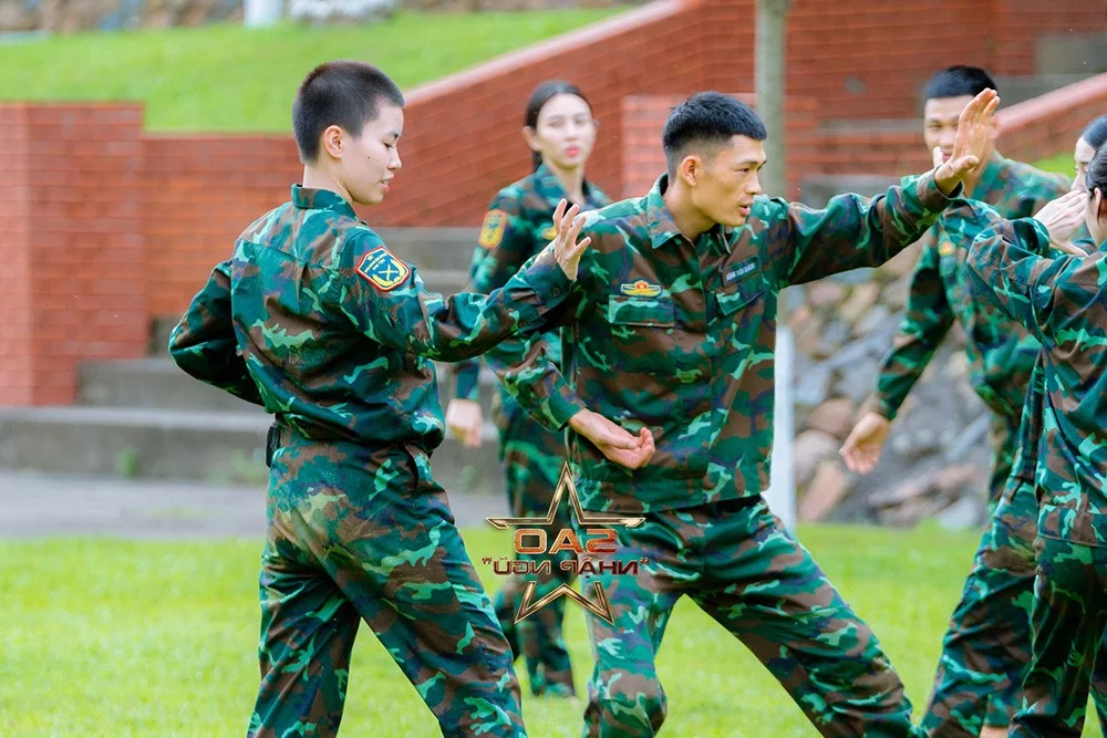 Sao Nhap Ngu 2024 Episode 5: Thuy Tien and Mie Shine Amidst Tough Military Challenges