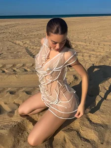Vietnamese Superstar Ho Ngoc Ha Stuns in Sheer Beachside Fashion Look - image 3