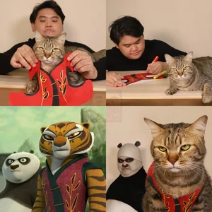 Low Cost Cosplay Creator Hilariously Mimics Han So Hee Using His Cat - image 1