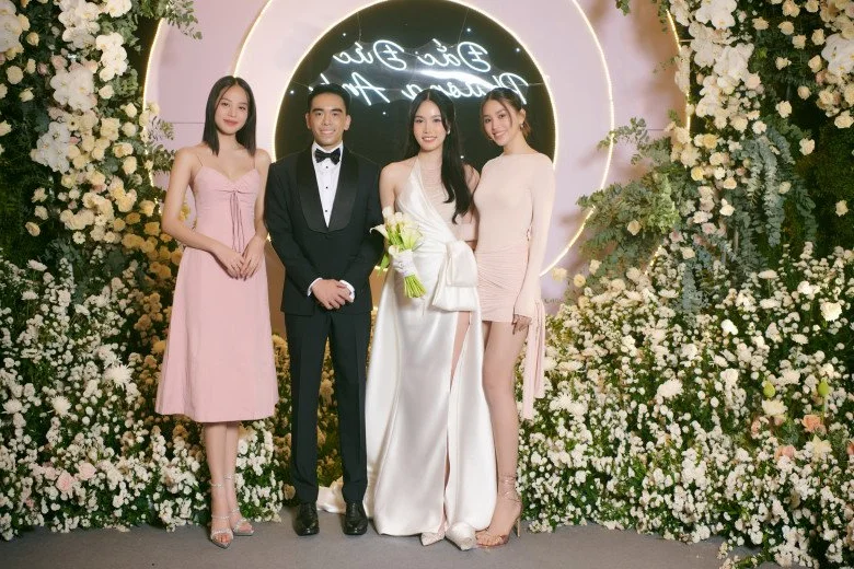 Miss Vietnam Tieu Vy Steals the Spotlight with Bold Wedding Guest Fashion