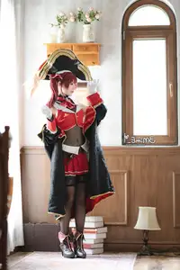 Coser Mime as Marine: Captivating Cosplay Photo Set (24P) - image 3