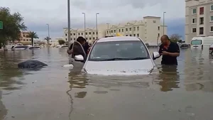 Historic Rainfall Causes Unprecedented Flooding Across Desert City of Dubai - image 4