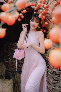 Sweet Autumn Muse in Persimmon Garden - image 0