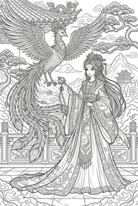Ancient Anime Princess Coloring Pages: Creative Printable Sheets for Kids - image 25