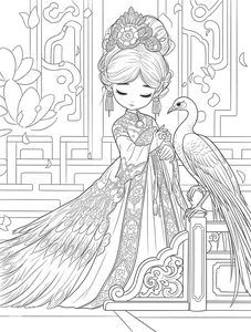Ancient Anime Princess Coloring Pages: Creative Printable Sheets for Kids - image 20