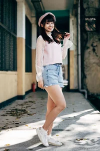 Elegant Campus Fashion: Ruoying’s Sophisticated Urban Style at the University of Science and Technology Beijing (USTB) with Chic Black Stockings - image 23