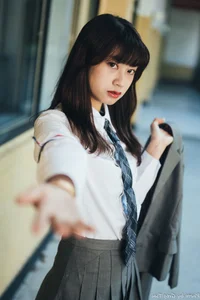 Elegant Campus Fashion: Ruoying’s Sophisticated Urban Style at the University of Science and Technology Beijing (USTB) with Chic Black Stockings - image 7