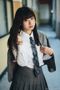 Elegant Campus Fashion: Ruoying’s Sophisticated Urban Style at the University of Science and Technology Beijing (USTB) with Chic Black Stockings - image 34