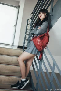 Elegant Campus Fashion: Ruoying’s Sophisticated Urban Style at the University of Science and Technology Beijing (USTB) with Chic Black Stockings - image 14
